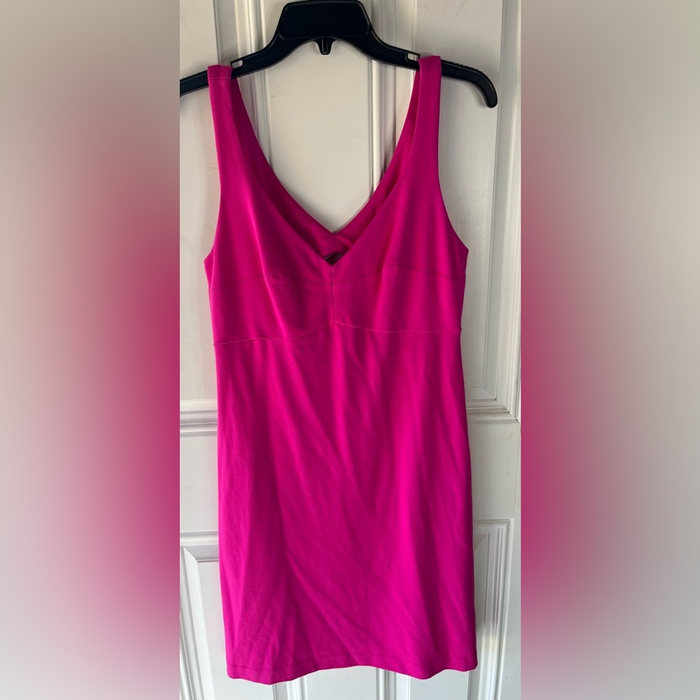 Amanda Uprichard Mini Bodycon cutout Dress in hot pink size medium women’s